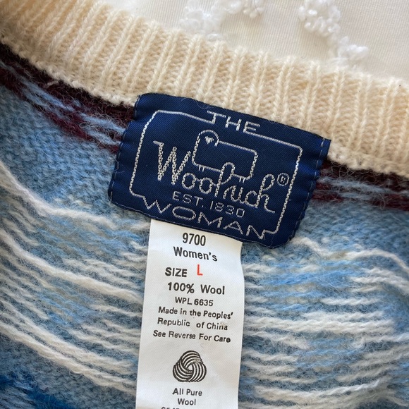 80s Woolrich 100% Pure Wool Sheep Sweater - Picture 2 of 3